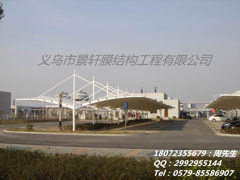 圆管膜结构车棚